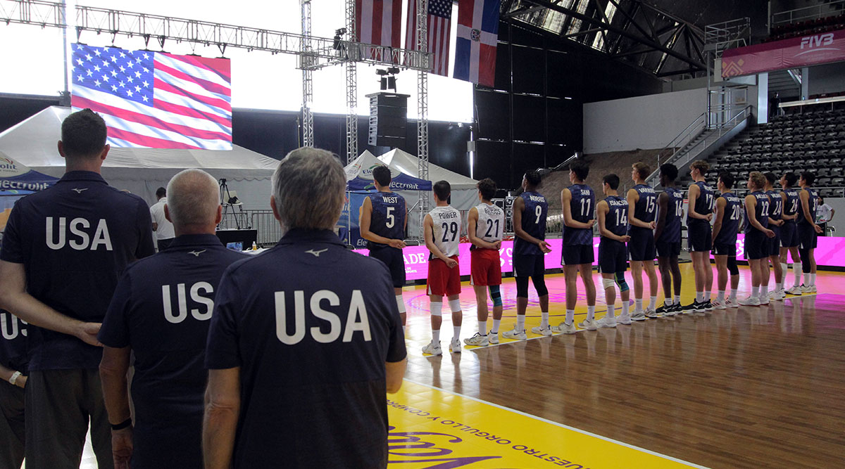 U.S. Men's Team competing at the Pan Am Cup Final Six