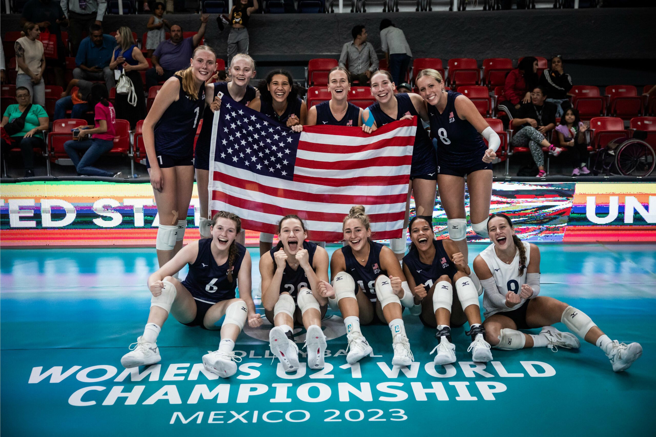 U.S. Women's U21 Team after win over Türkiye